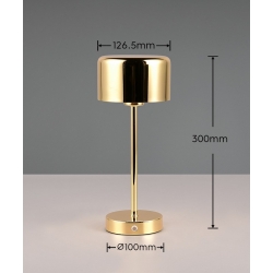 JEFF LED ZŁOTA LAMPA PRZENOŚNA  RL R59151103